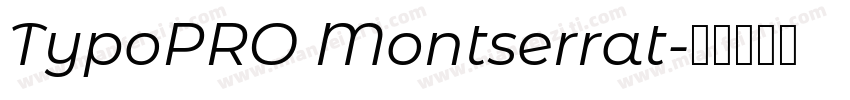 TypoPRO Montserrat字体转换